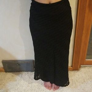 Asylum crochet maxi skirt